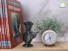 Статуэтка бюст Петр Первый №3, 14 см, металлик